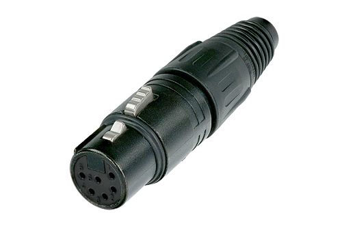 NEUTRIK XLR6 NC6FX-B Stecker Weiblich