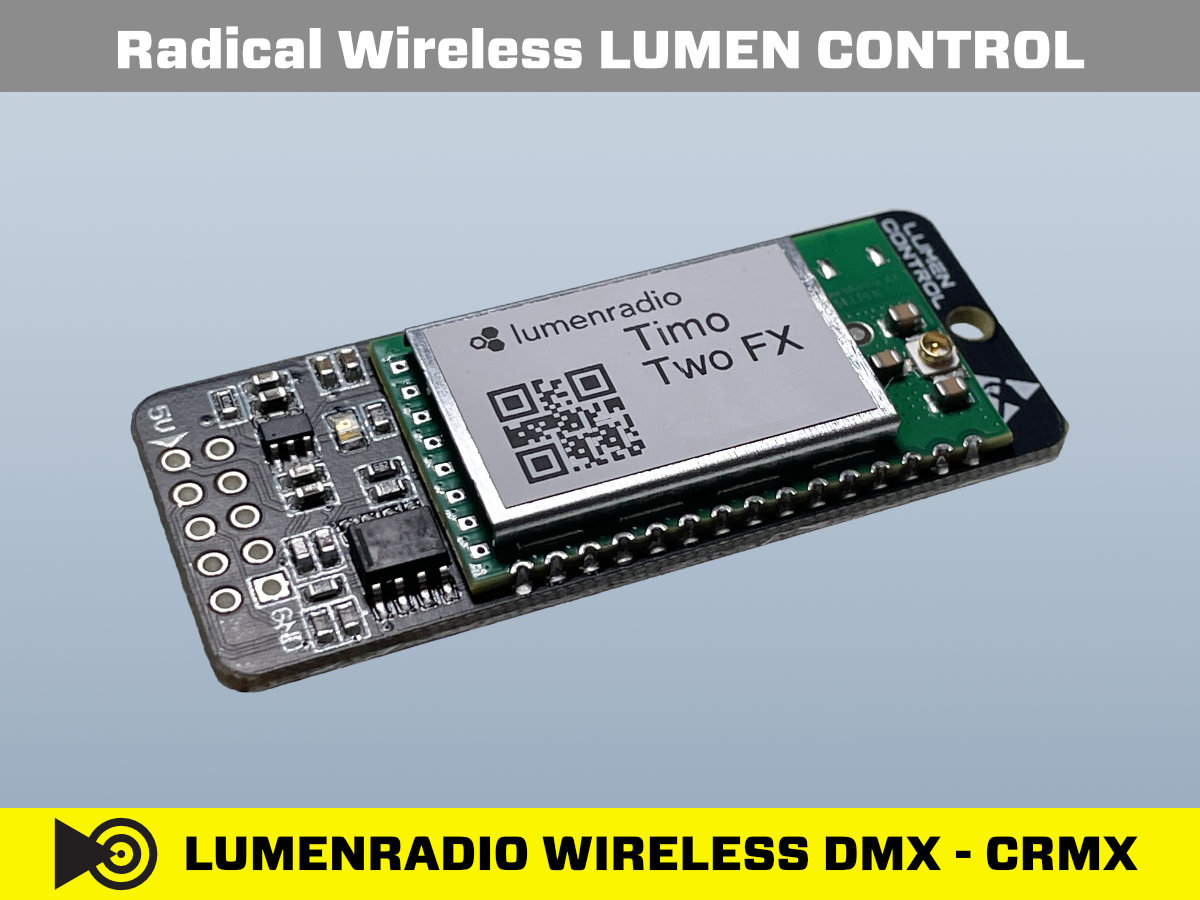 LUMEN CONTROL WIreless DMX CRMX Modul Platine ISO Ansicht