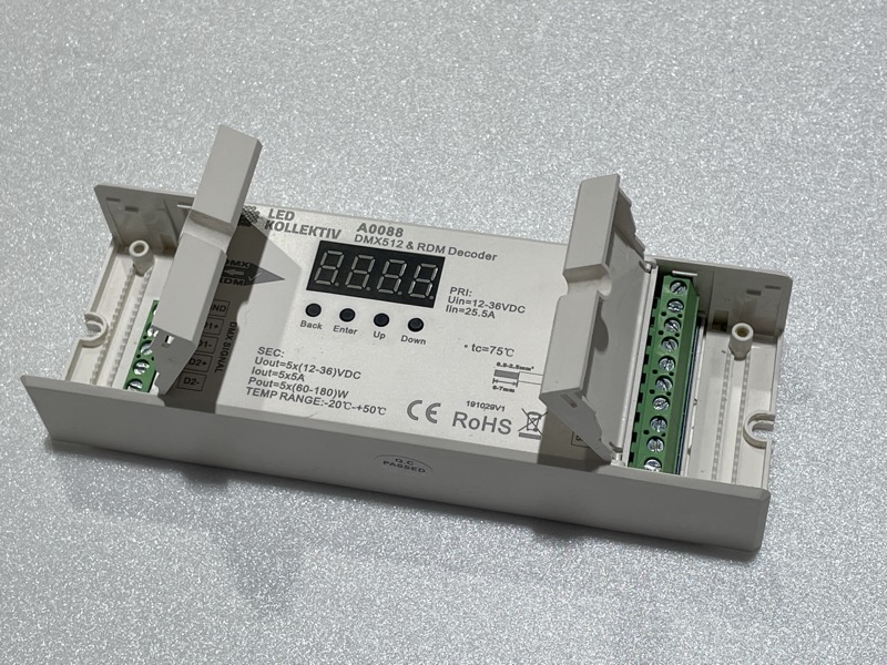 5ch 5A LED Dimmer gebraucht DMX RDM Iso