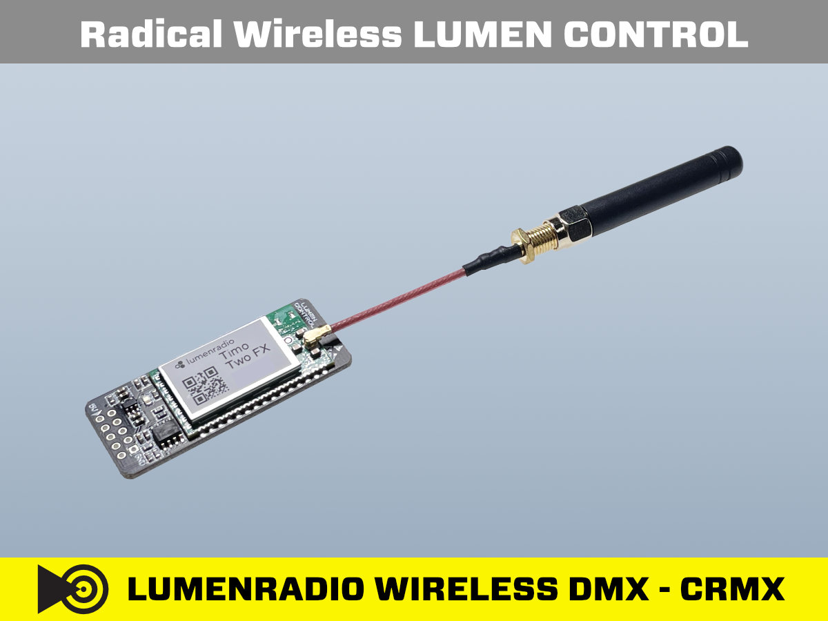 LUMEN CONTROL WIreless DMX CRMX Module mit Antenna